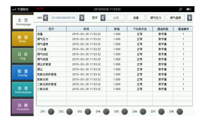 数据采集传输仪人机界面